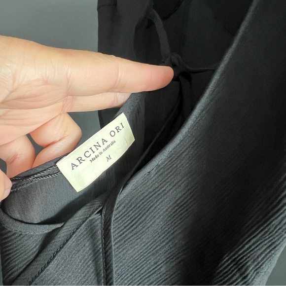 NWOT Arcina Ori Black Amelie High-Low Dress - Picture 12 of 13